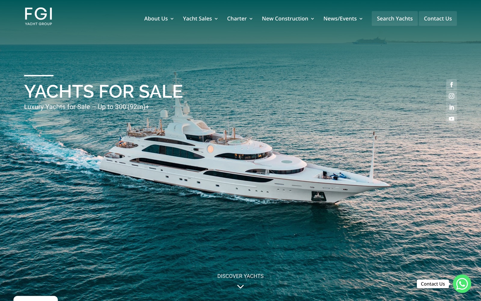 The FGI yachts for sale page