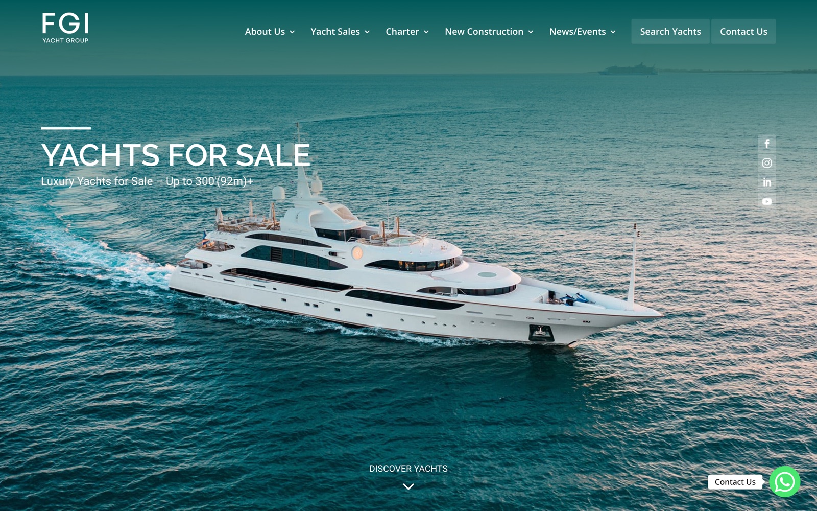 The FGI yachts for sale page