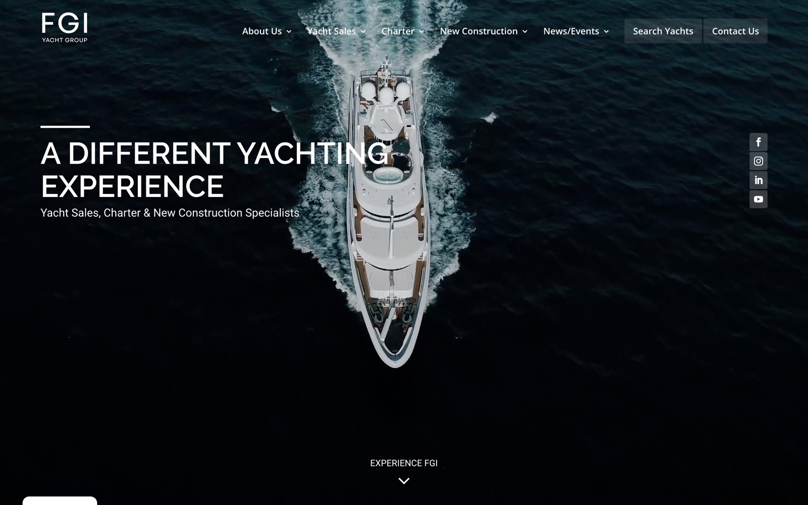 The FGI Yacht Group homepage