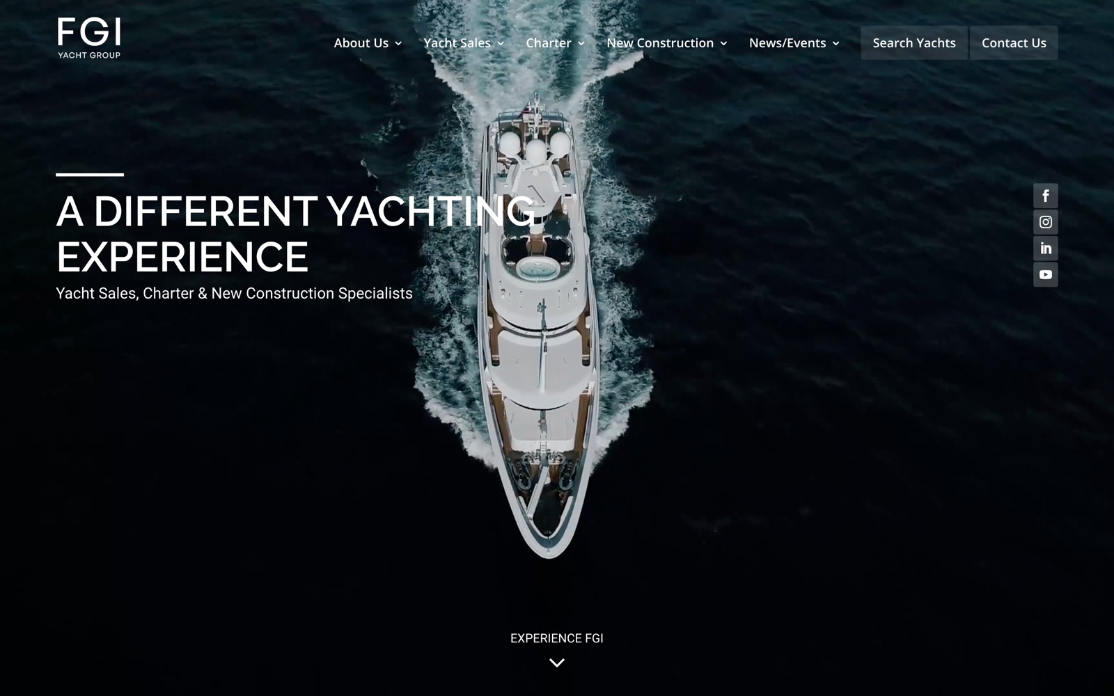 The FGI Yacht Group homepage