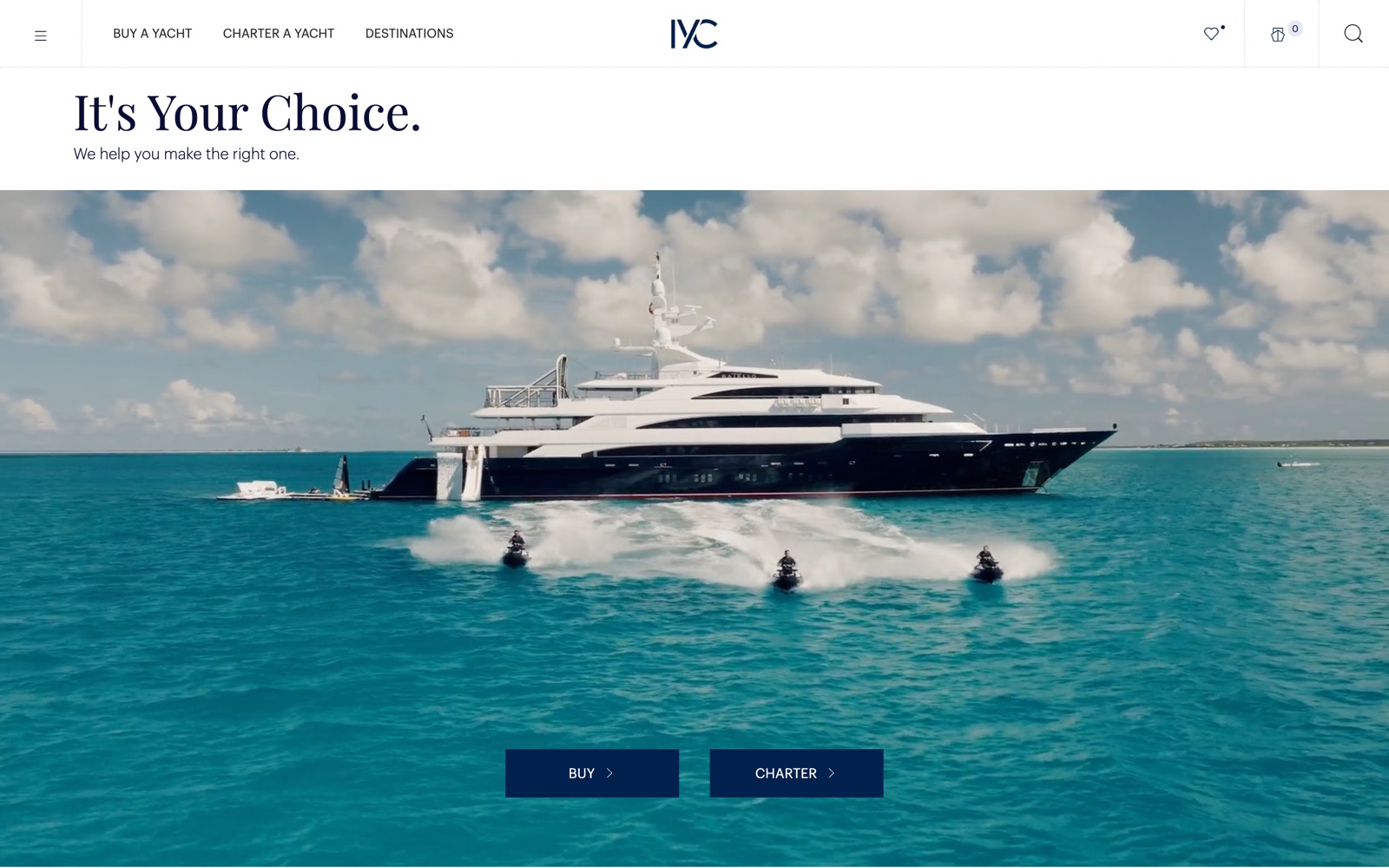 The IYC homepage