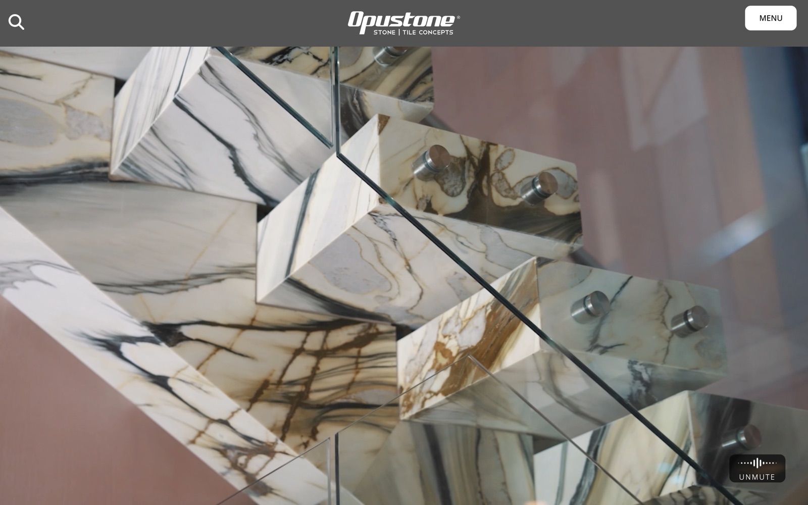 The Opustone homepage